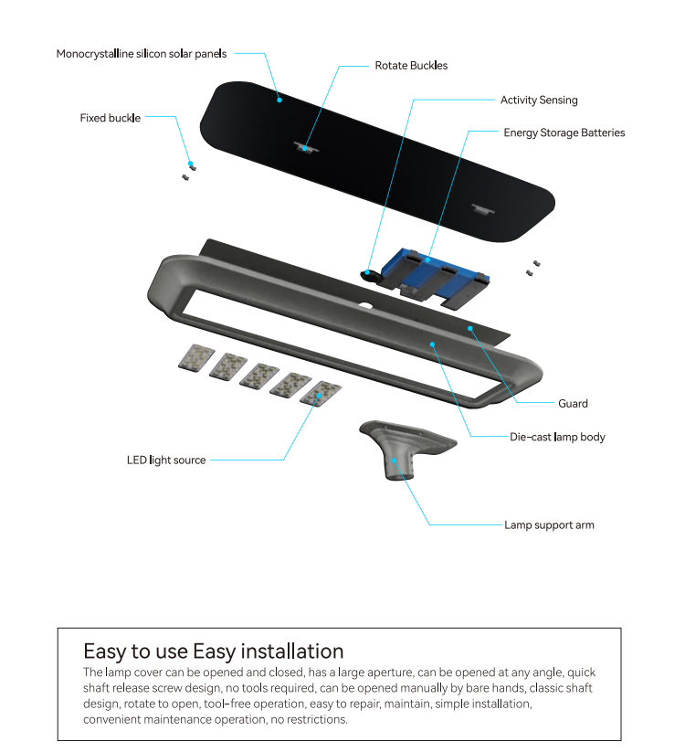 105w all in one solar street light